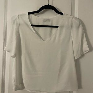 Aritzia Babaton Murphy Blouse Tshirt - White - Size S